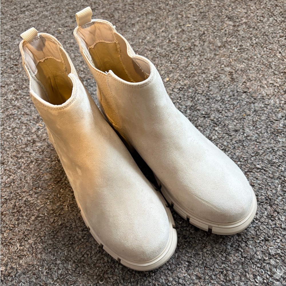 Stylish White Ankle Boots